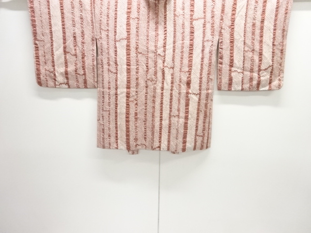 JAPANESE KIMONO / ANTIQUE HAORI / SILK / STRIPE